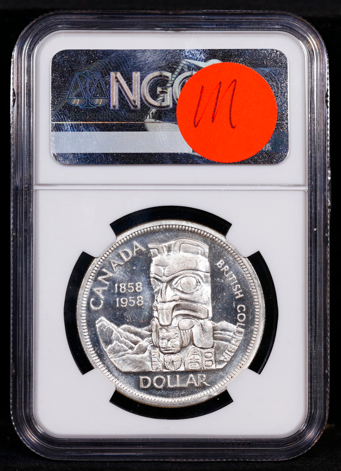 1958 Canada Silver Dollar S$1 NGC MS64