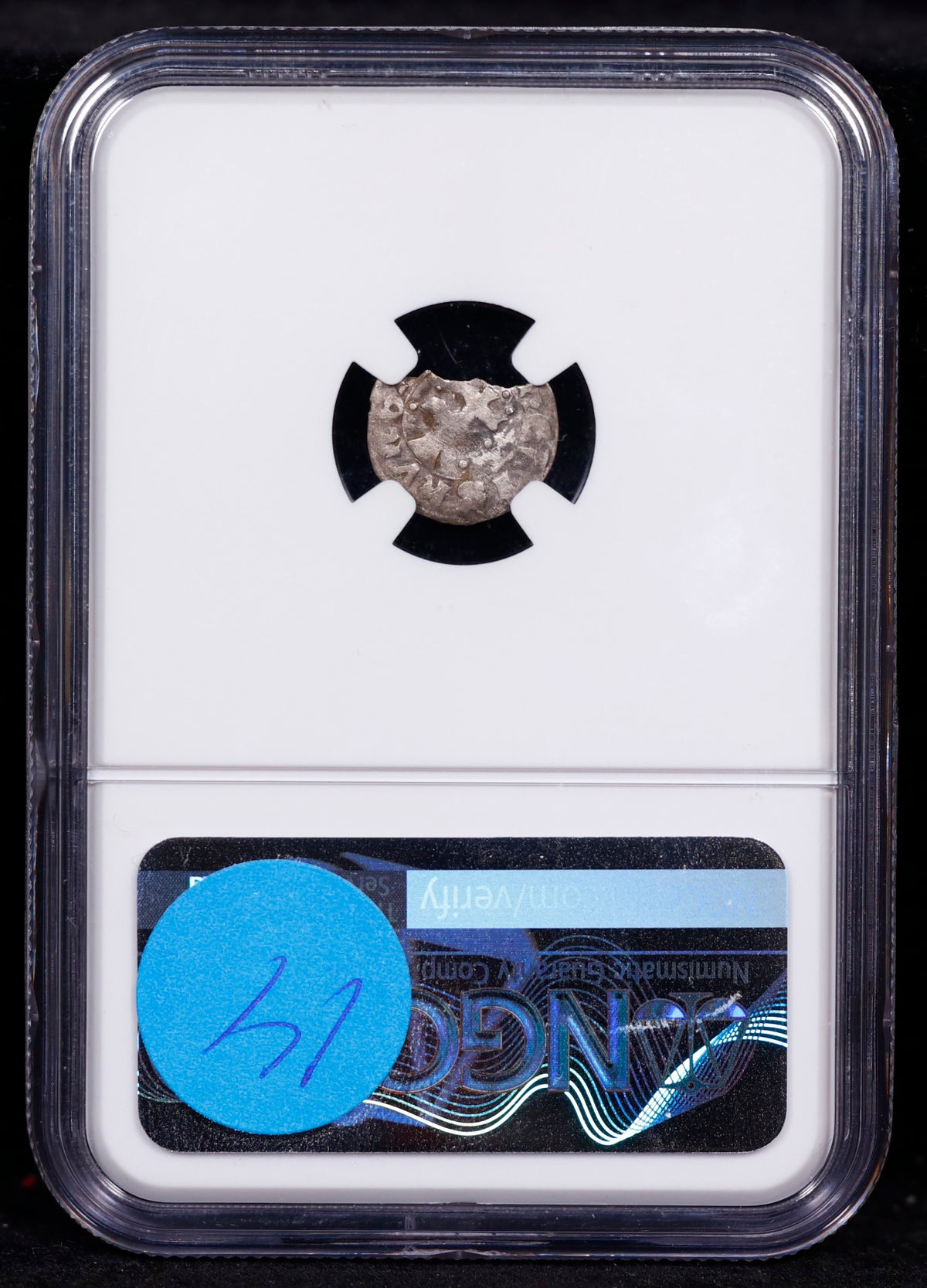 1387-1437 Hungary Denar Sigismund NGC Chipped