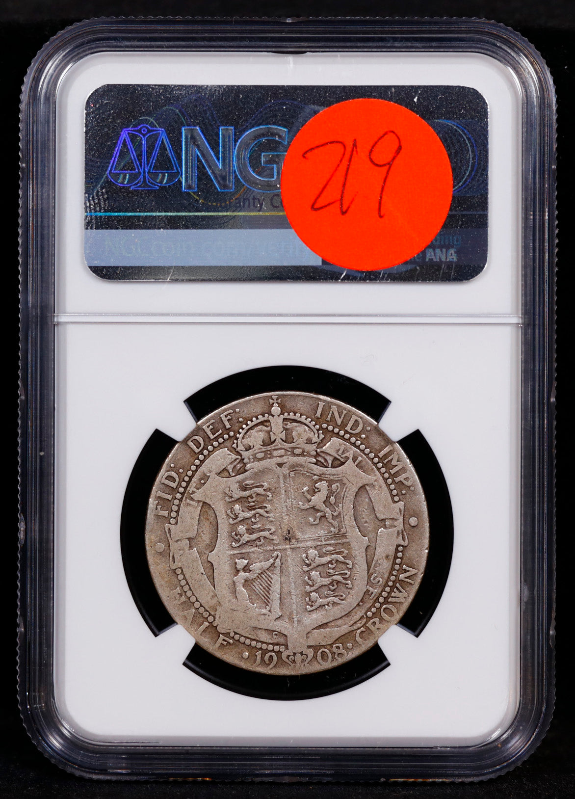 1908 Great Britain 1/2c Crown NGC VG 10