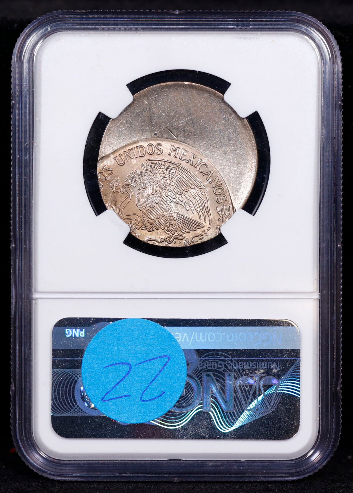 Mint Error 1980Mo Mexico Peso Closed 8 MS63 Struck 40% Off-Center