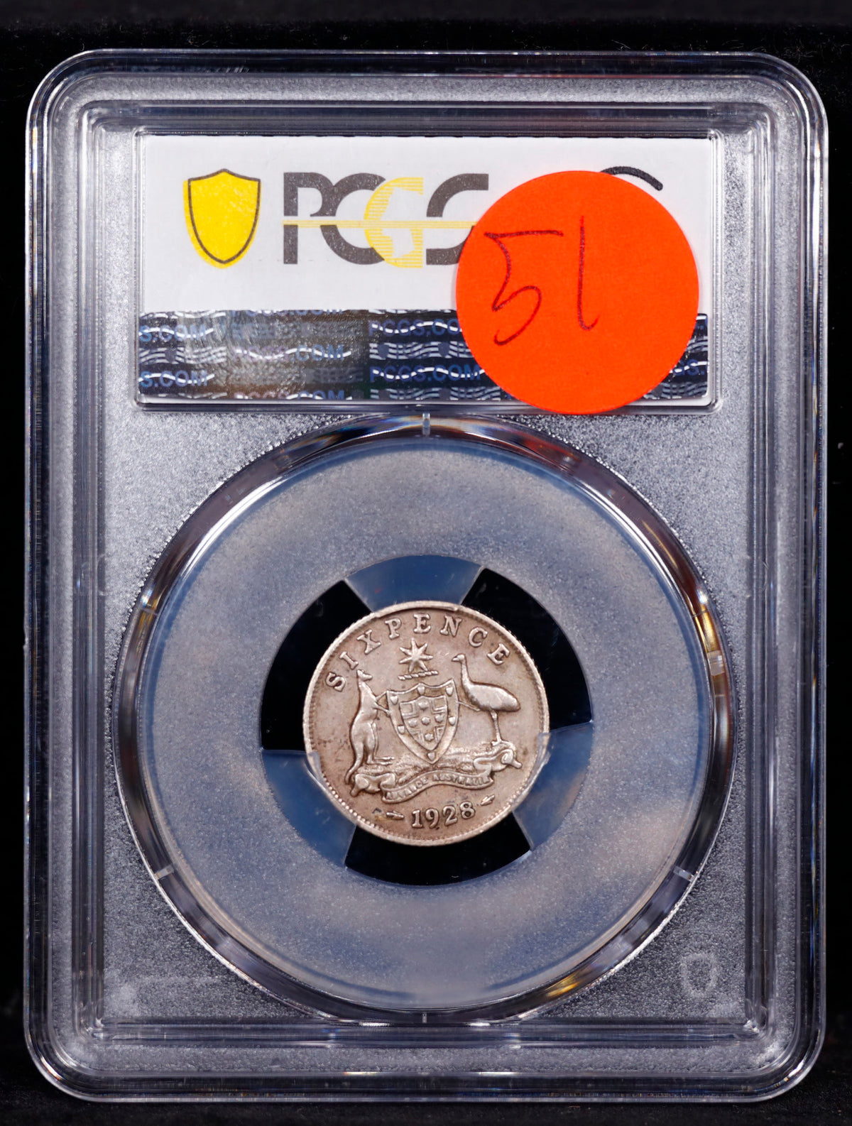 1928 (m) 6D 6 Pence Australia VF35