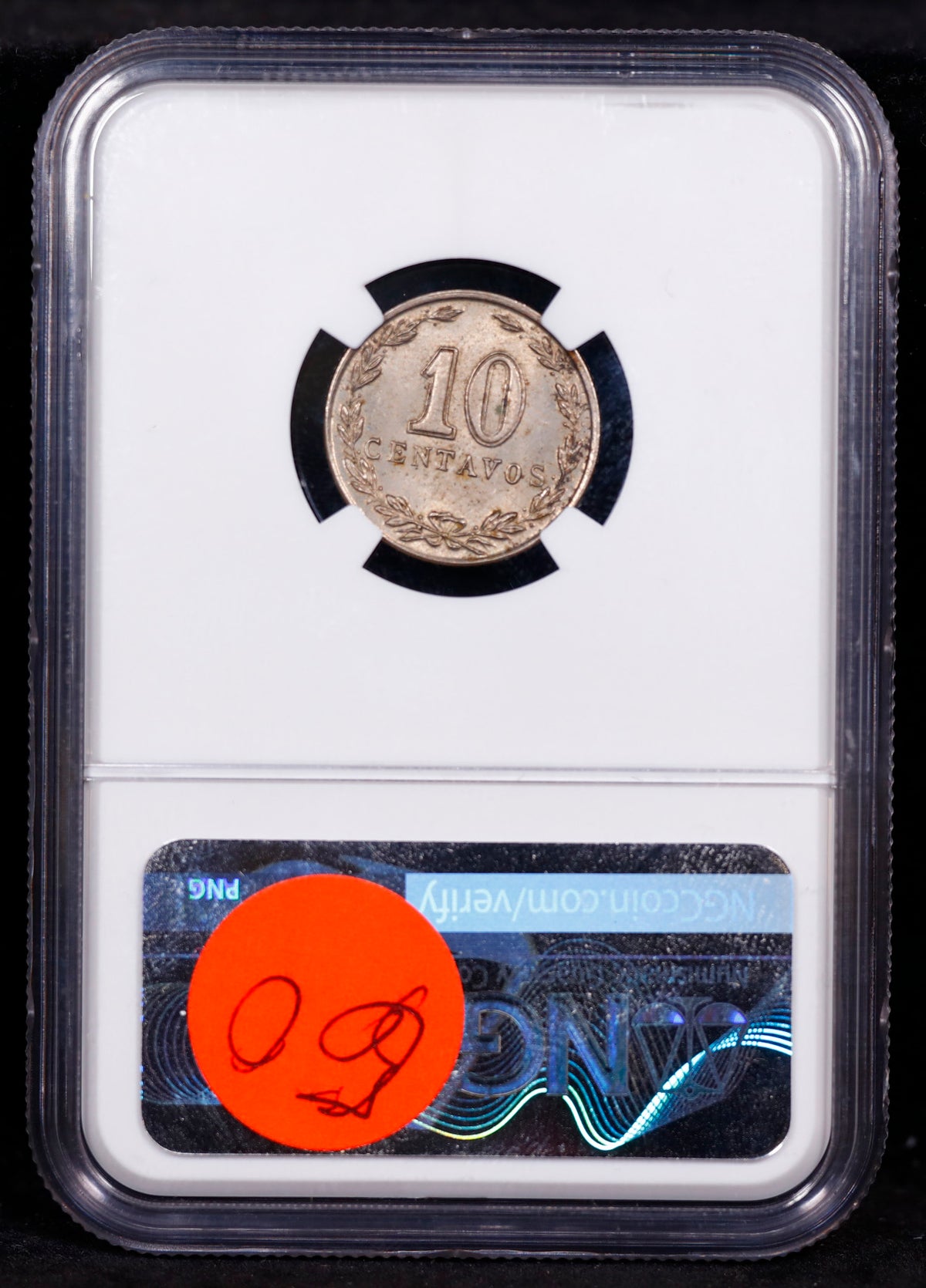 1897 Argentina 10c Centavos NGC MS63 TOP POP