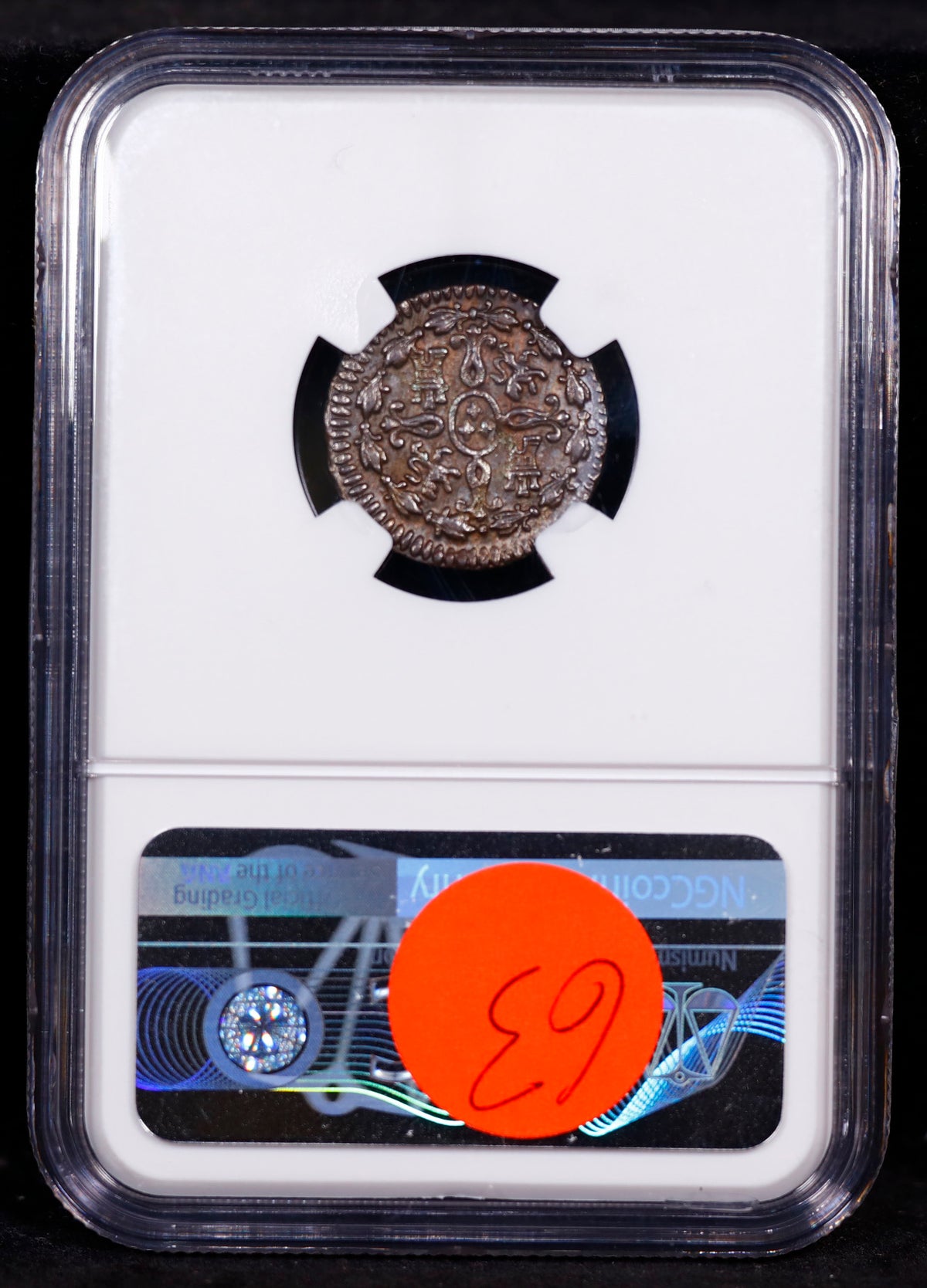 1801 Spain 2M Maravedis Segovia NGC AU 58 BN 2nd Finest Known